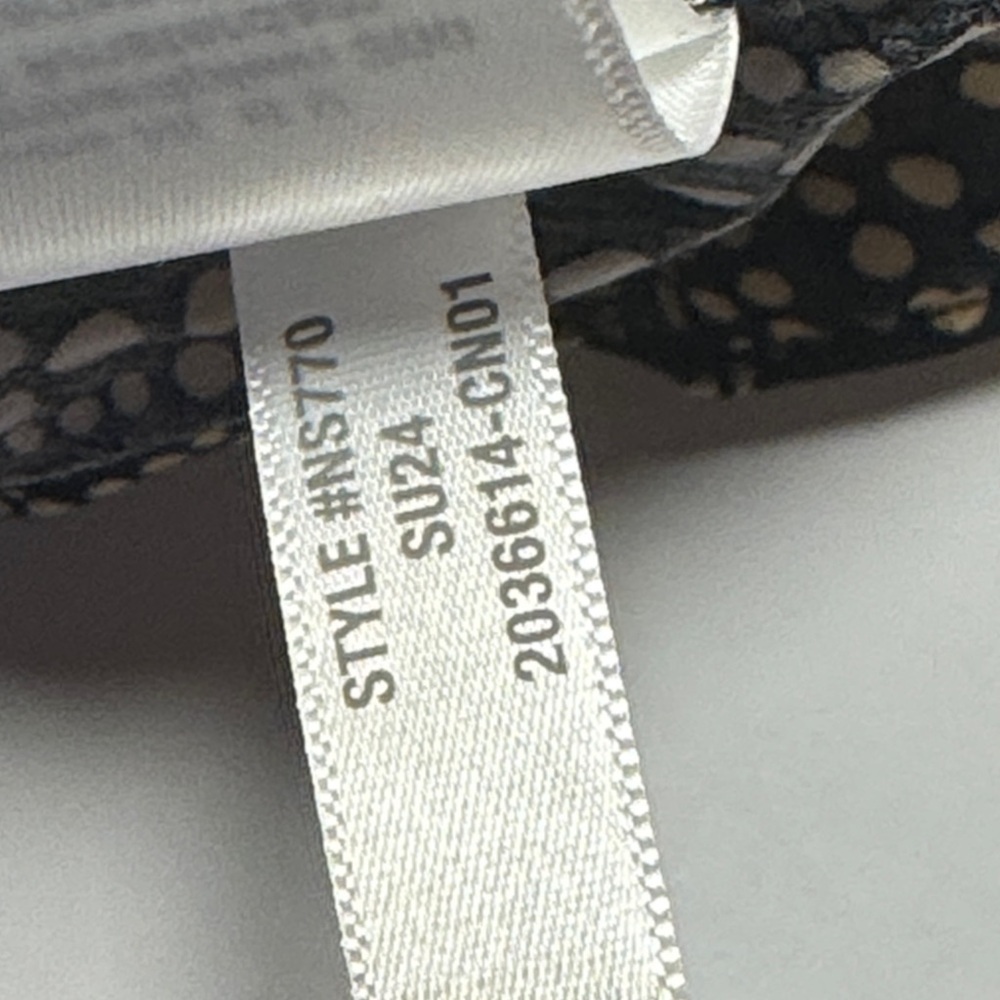 MADEWELL Smocked Drop-Waist Spiral Dot Black Cream Cotton Maxi Dress SUM 24 SM? - Picture 3 of 14
